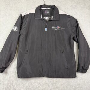 Matco Tools Mens XL Black Full Zip Lightweight Jacket Good As Gold Logo